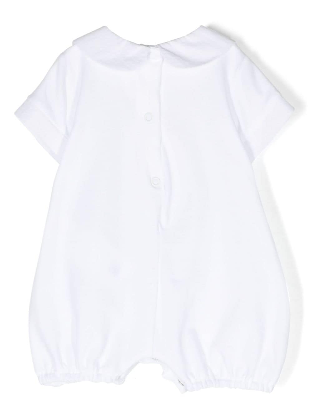 Shop Le Bebé Enfant Teddy Bear-patch Jersey Shorties In White