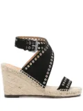 ISABEL MARANT Iriane 85mm wedge espadrilles - Black