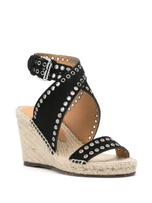 新品 未使用 ISABEL MARANT スウェード ウェッジ エスパドリーユ 靴