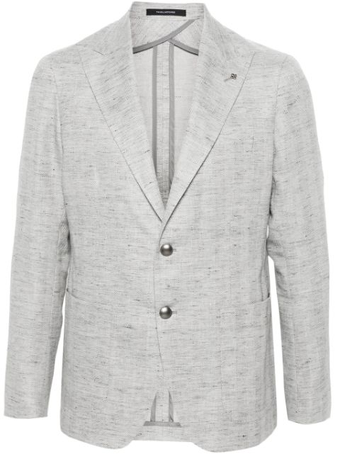 Tagliatore single-breasted herringbone blazer