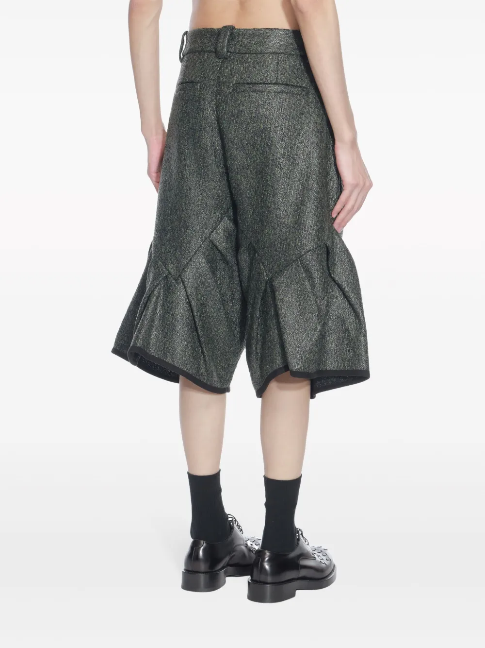 pet-tree-kor Foxglove Pleated Shorts | Green | FARFETCH