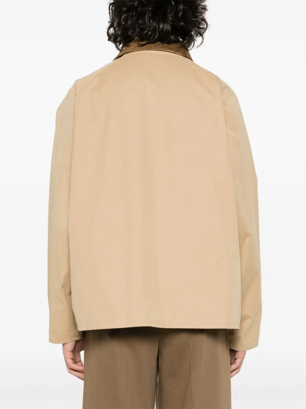 Barbour Gabardine Press-stud Jacket In Neutrals