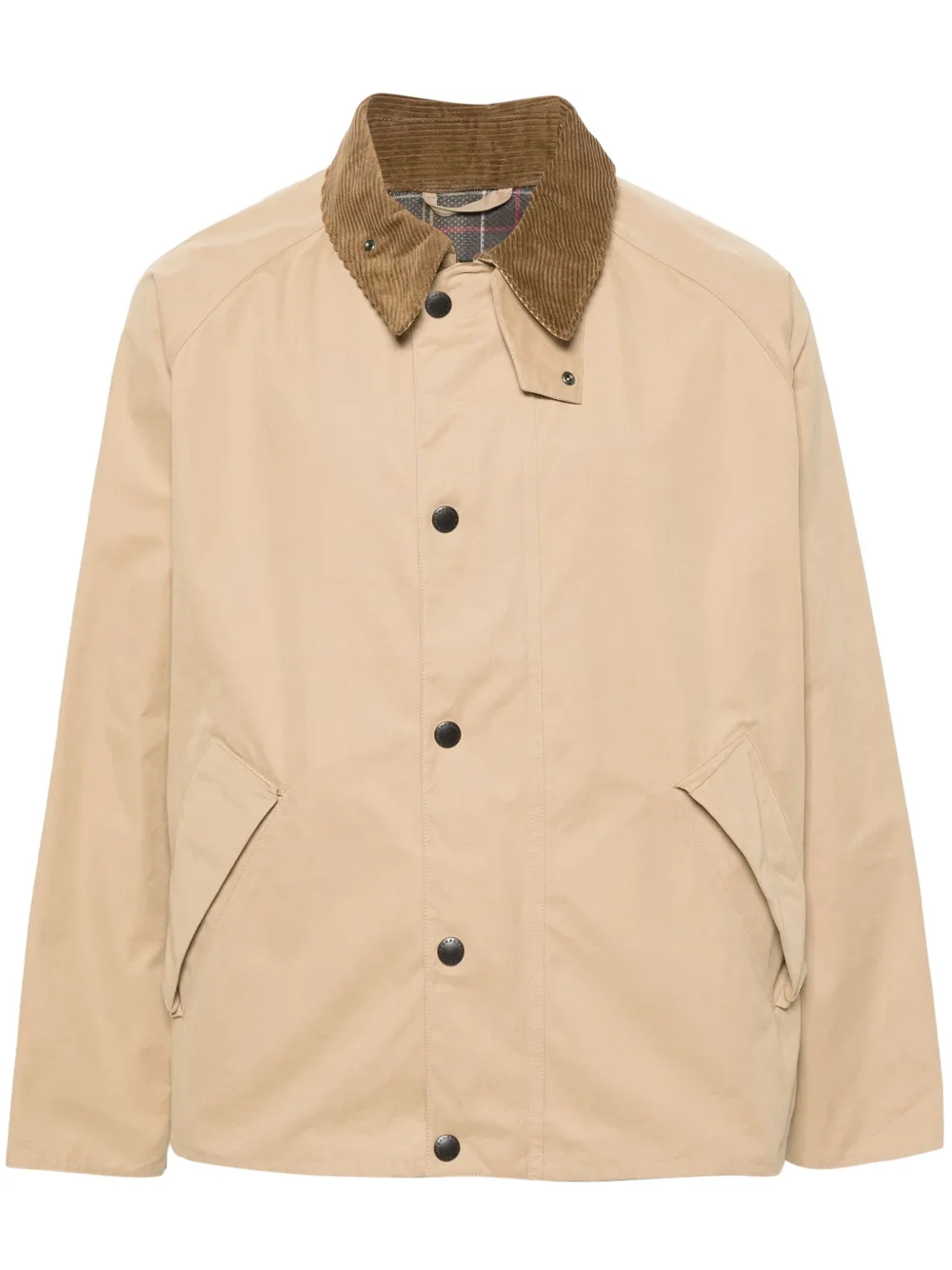 Barbour gabardine press-stud jacket | Neutrals | Image 1