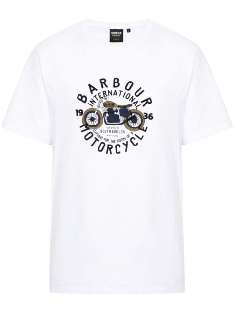 Barbour T-Shirt mit Logo-Print