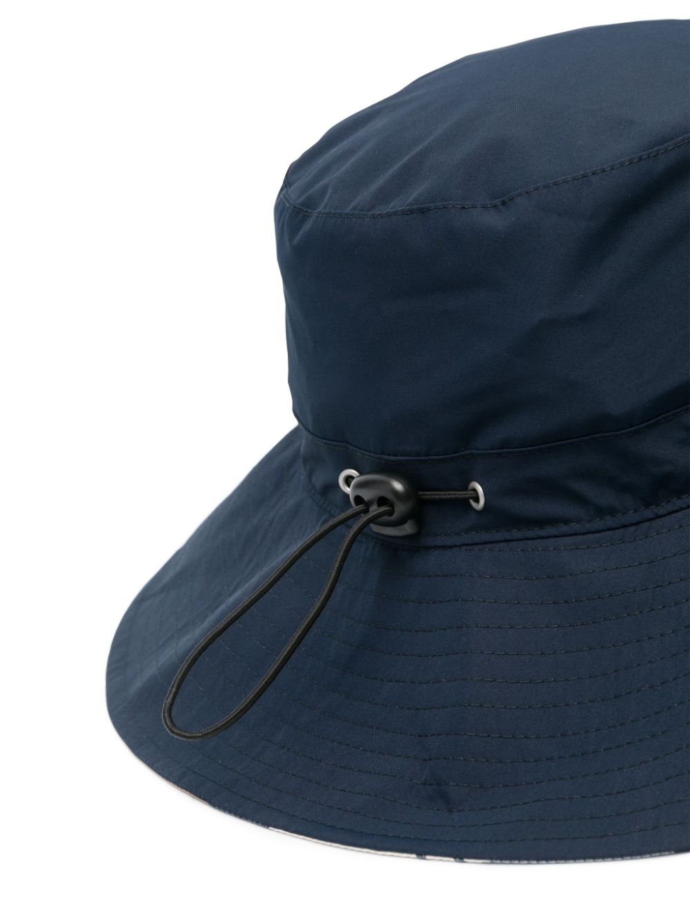 Shop Barbour Embroidered-logo Bucket Hat In Blue