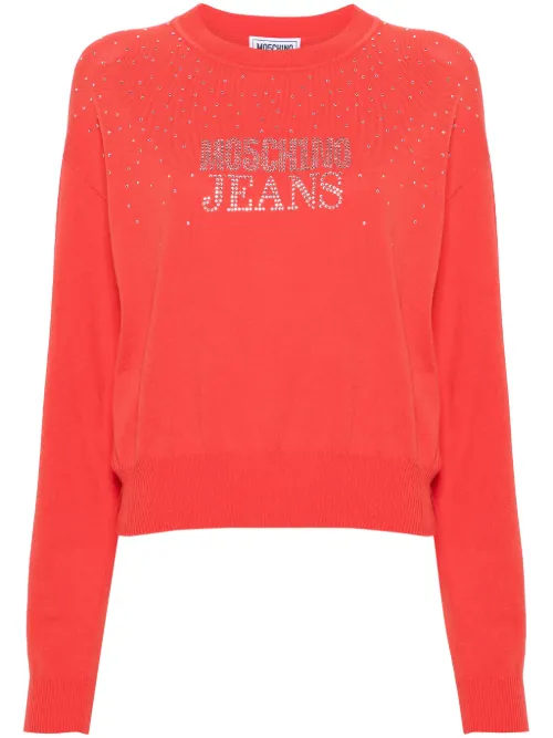 MOSCHINO JEANS pull à logo - Rouge - MOSCHINO JEANS - Modalova