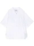 Kolor ruched poplin shirt - White