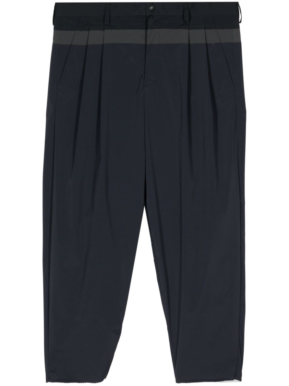 Kolor Pleated Tapered Trousers In Blue