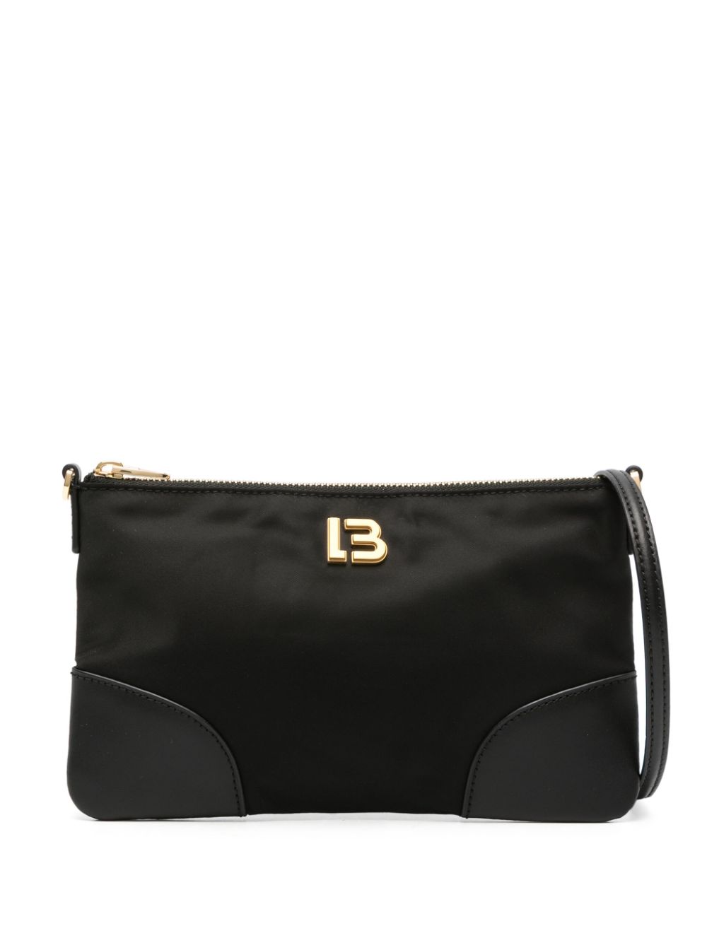 Bimba Y Lola Logo-lettering Leather Crossbody Bag In Black