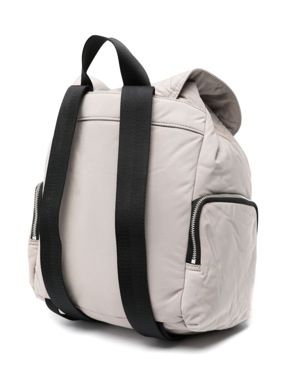 Shop Bimba Y Lola Chimo-logo Padded Backpack In Neutrals