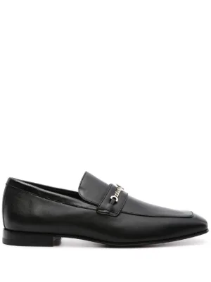 Jil Sander レザーローファー | ブラック | FARFETCH JP