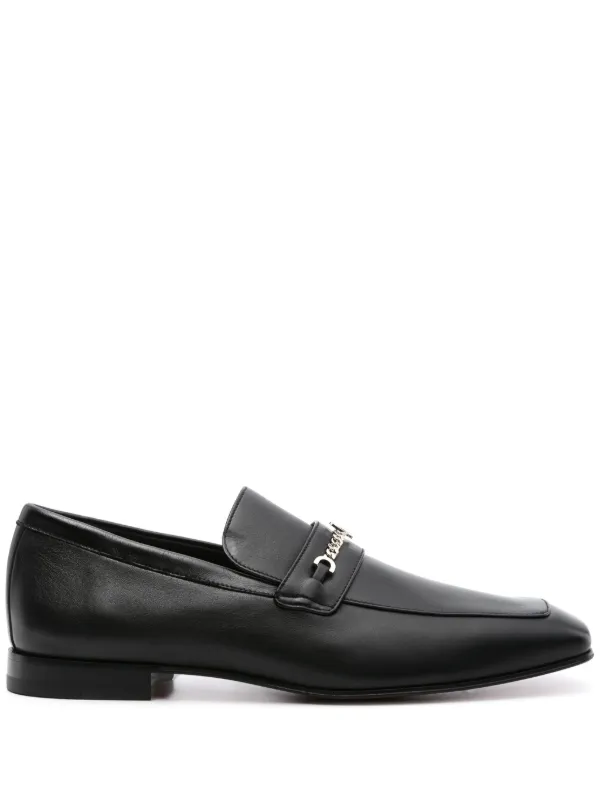 【送料&関税込】Christian Louboutin Loafer Mj Moc 50 Christian Louboutin MJ MOC 50 Croc Leather Heeled Loafers