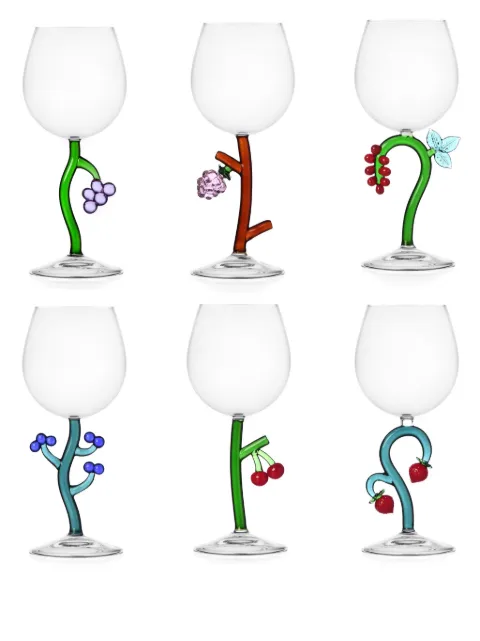 Ichendorf Milano Fruits and Flowers wine glasses (set of six)