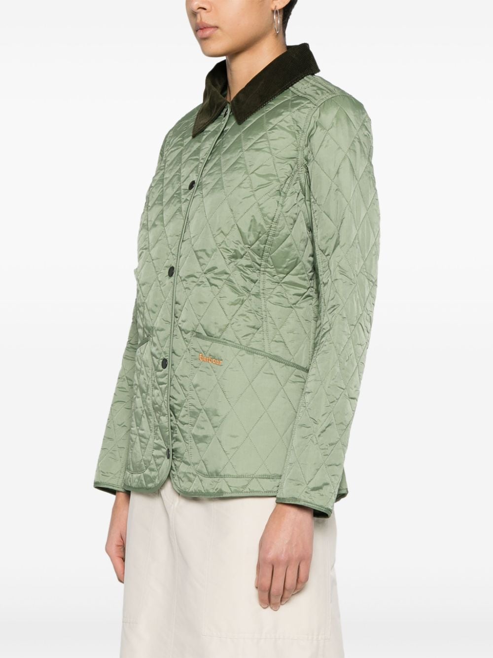 Shop Barbour Annandale Quilted Jacket In Green