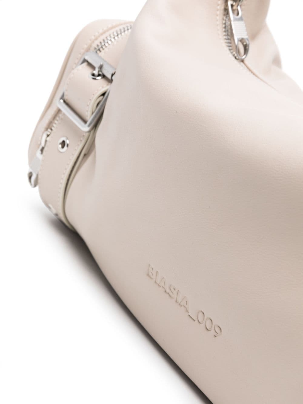 Shop Biasia Y2k Leather Shoulder Bag In Nude