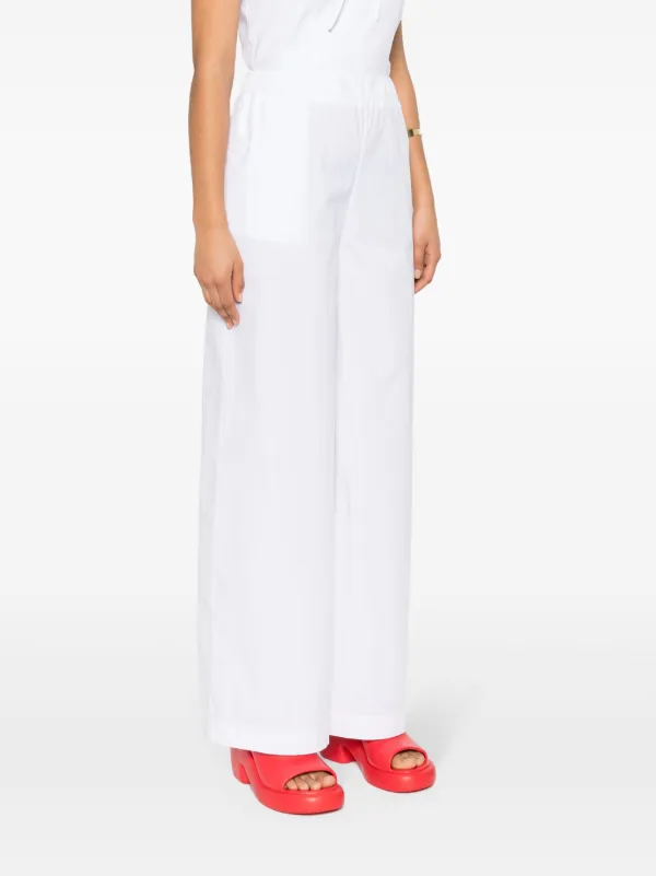 パンツ Federica Tosi Trousers Federica Tosi Pantaloni a Gamba Ampia | Bianco | FARFETCH IT