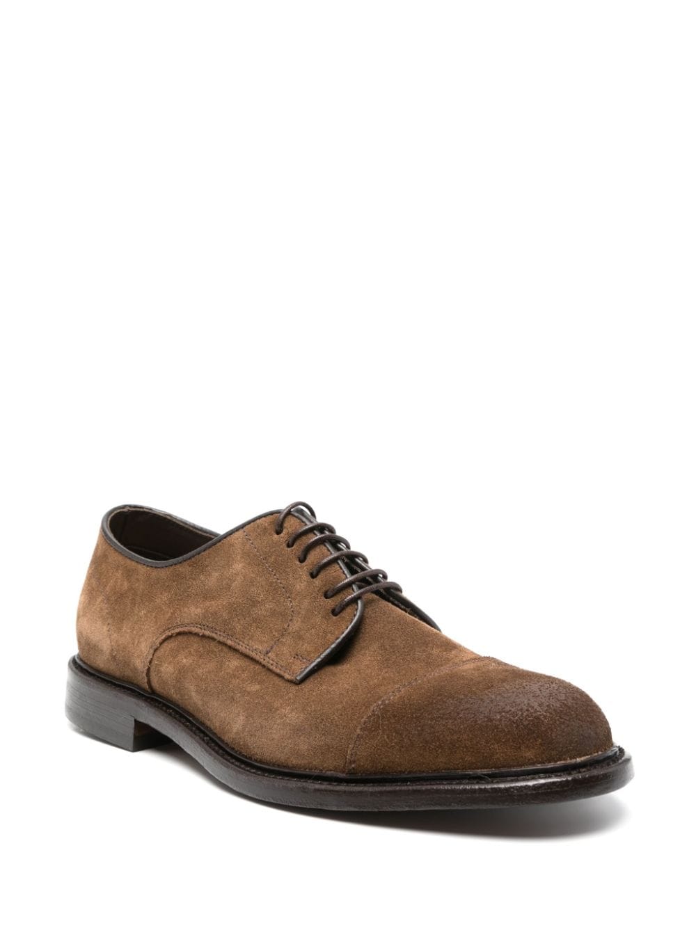 Shop Cenere Gb Suede Oxford Shoes In Brown