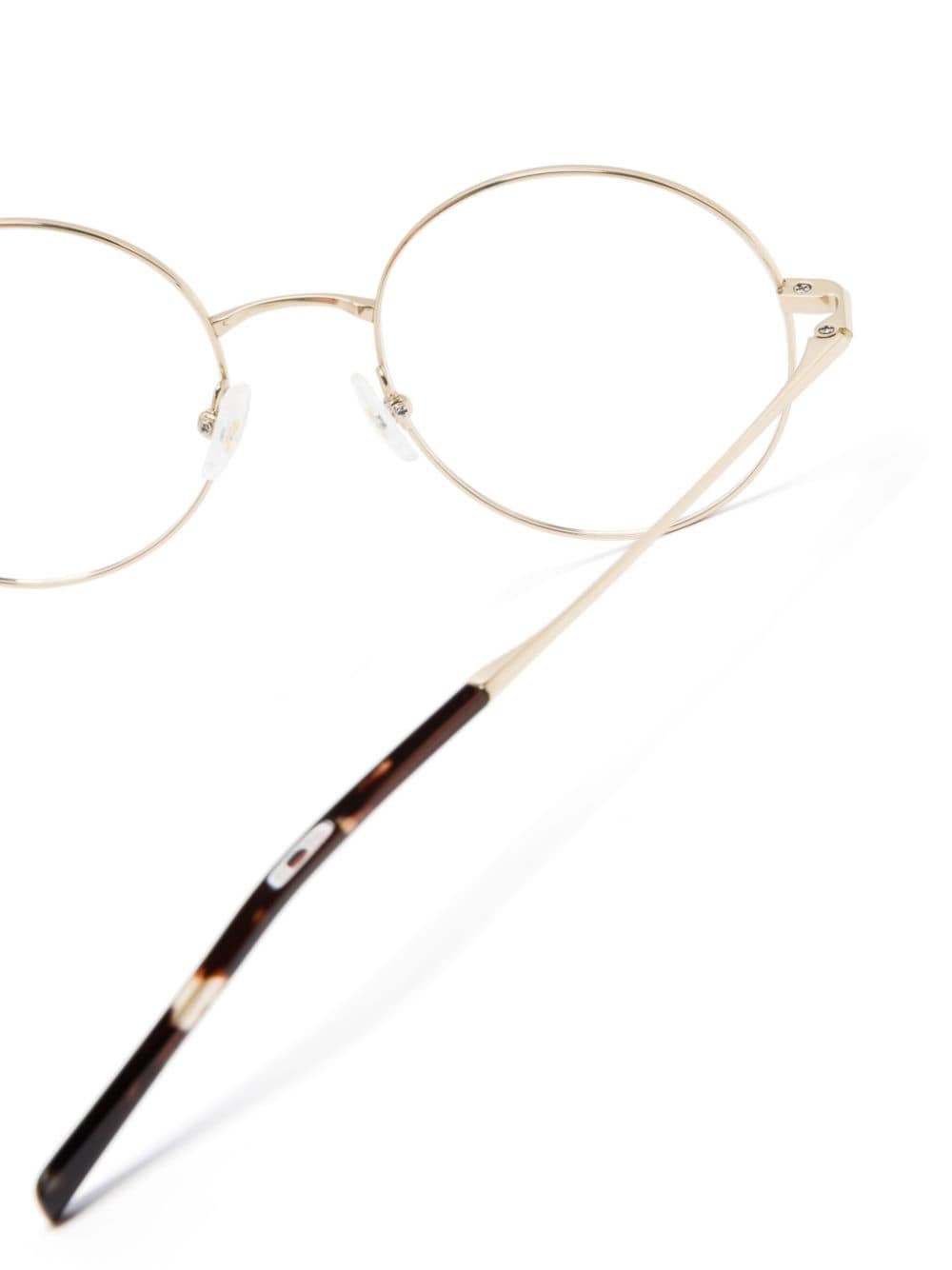 Shop Gigi Studios Ayame Round-frame Glasses In Gold