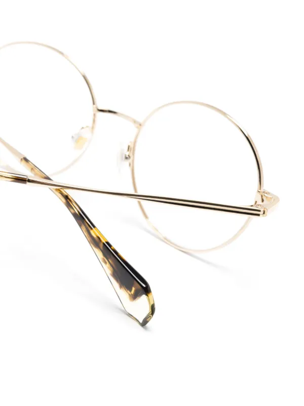 GIGI STUDIOS Perla round-frame Glasses Gold FARFETCH IN
