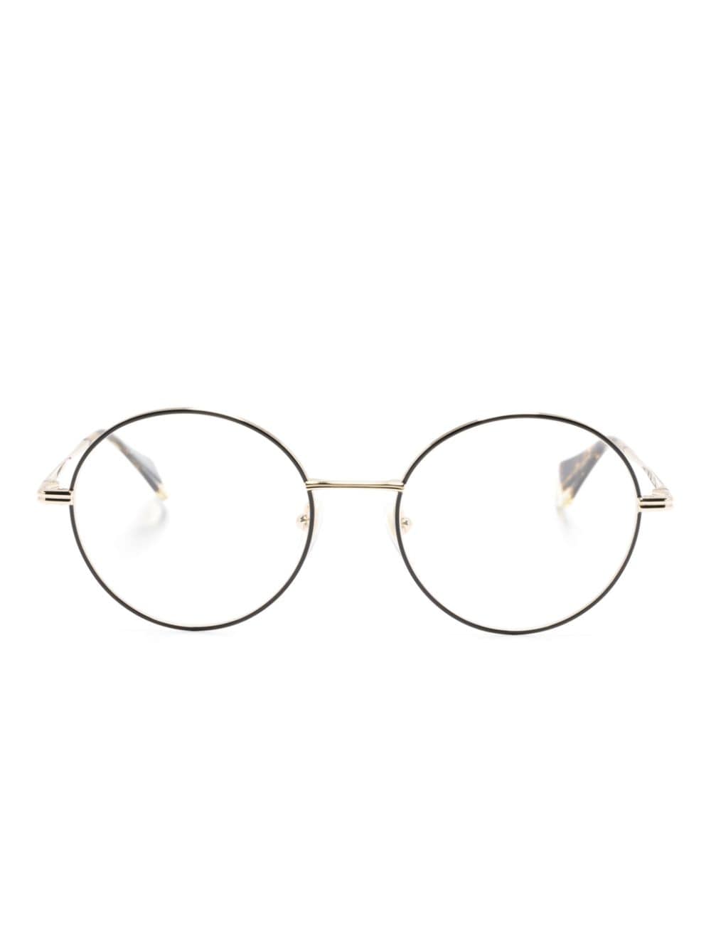 Gigi Studios Perla Round-frame Glasses In Gold