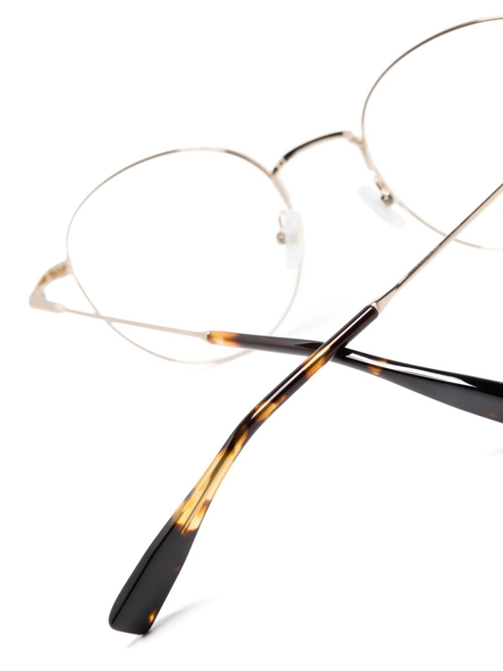 Shop Gigi Studios Osaka Round-frame Glasses In Gold