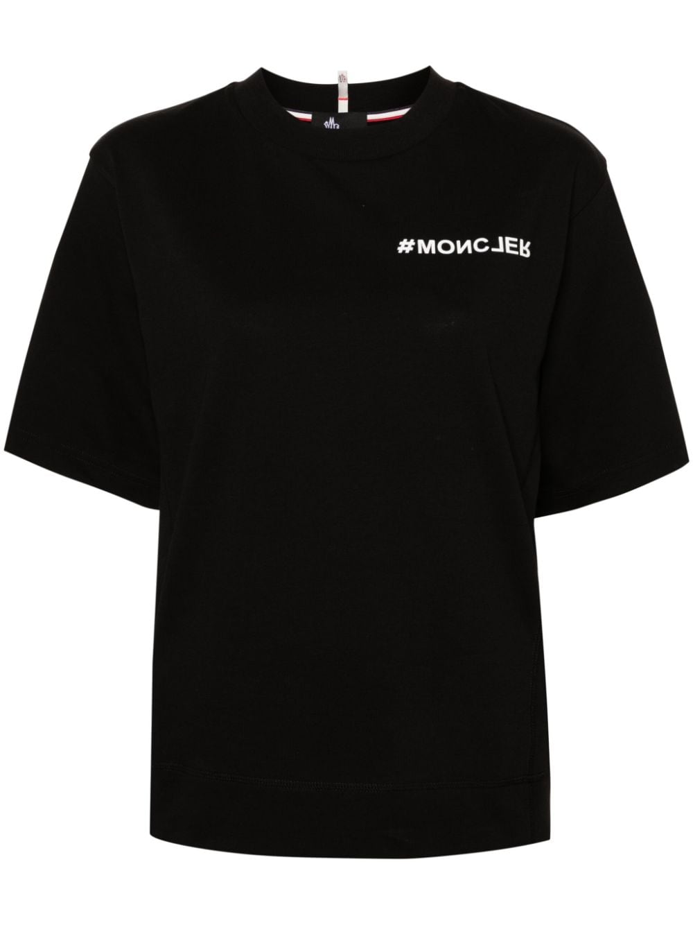 Moncler Grenoble T-shirt met logopatch Zwart