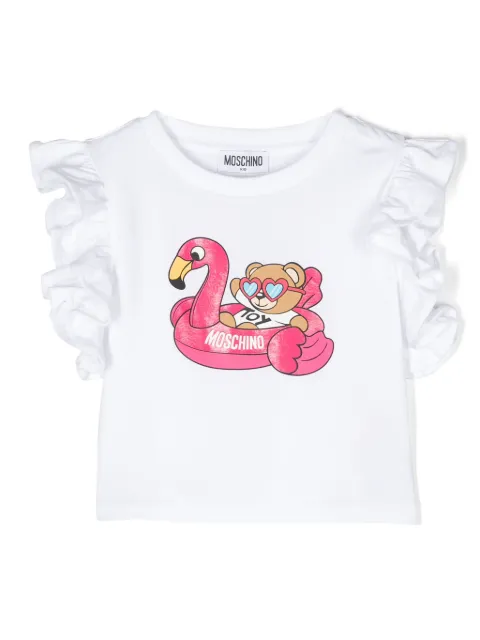 Moschino Kids playera con motivo Teddy Bear