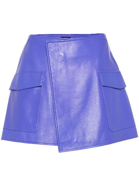 Arma Olbia leather mini skirt