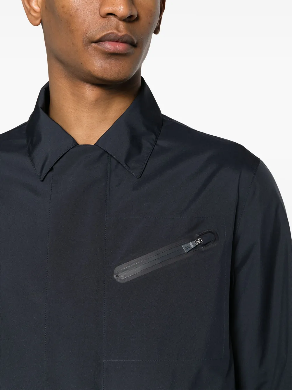 Herno Lichtgewicht jack Blauw