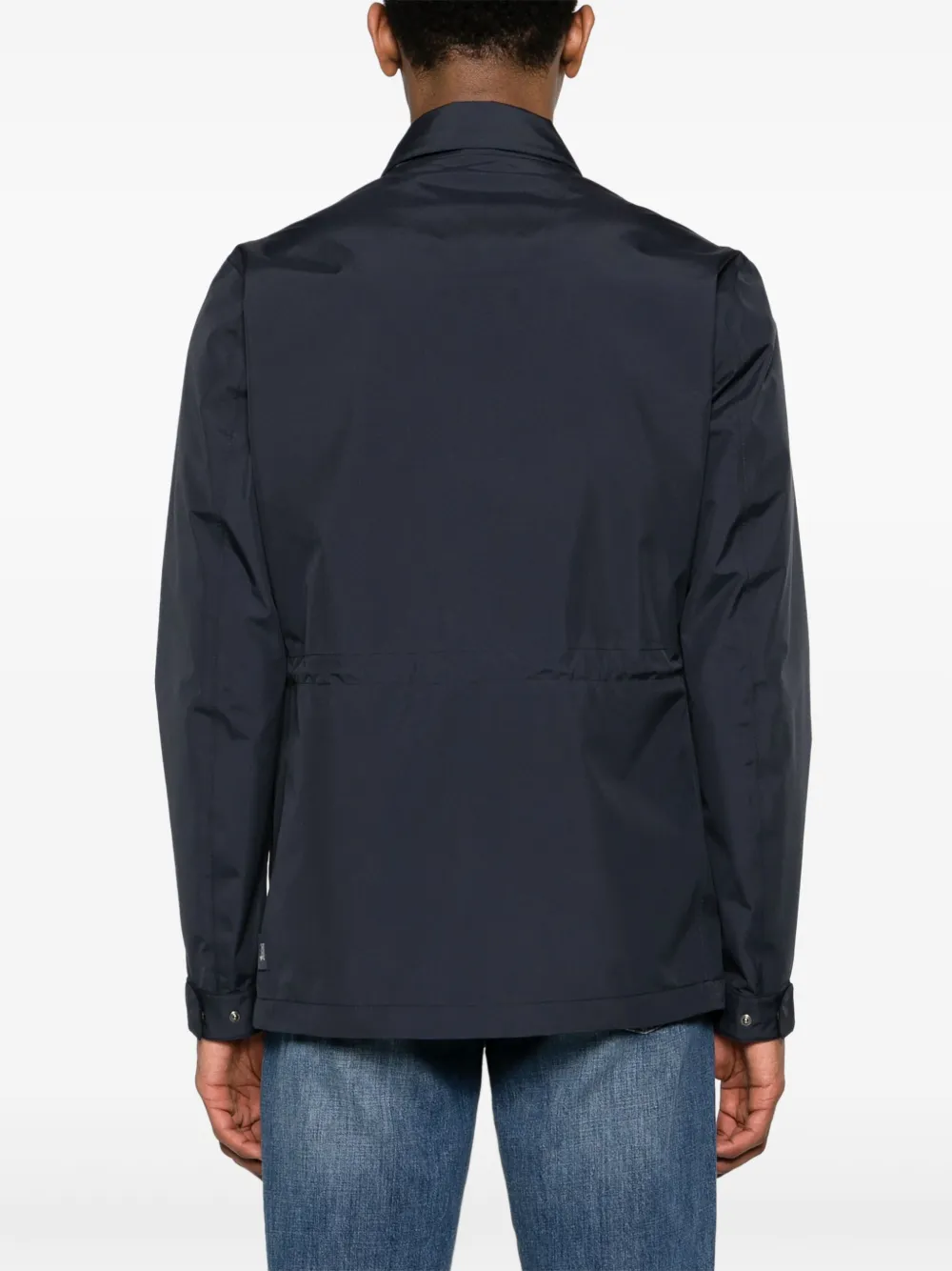 Shop Herno Zip-up Lightweight Jacket In 蓝色