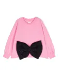 WAUW CAPOW by BANGBANG Isabella oversize bow-detail sweatshirt - Pink