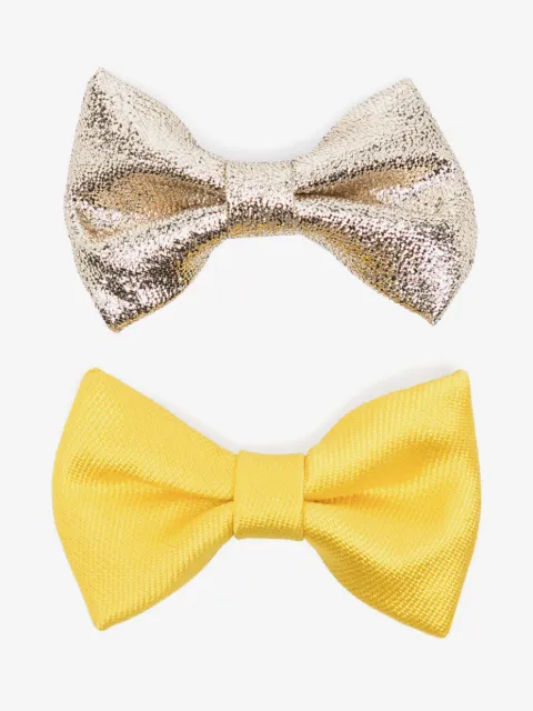 Hucklebones London bow hair clips (pack of two)