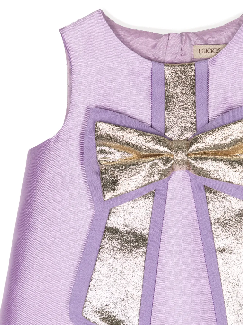 Hucklebones London Midi-jurk met strikdetail Paars