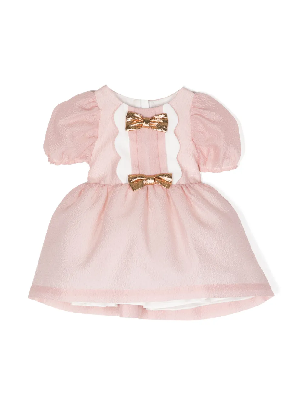 Image 1 of Hucklebones London bow-detail crepe dress set