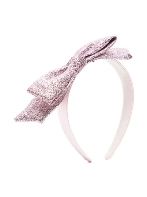 Hucklebones London glitter bow headband