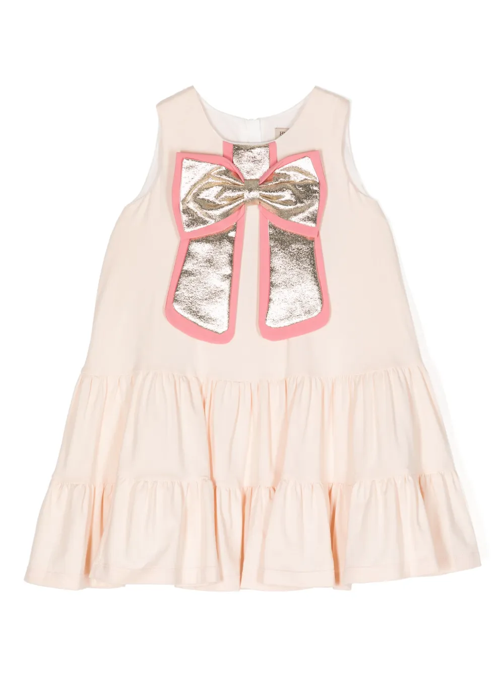 Hucklebones London Midi-jurk met ruches Roze