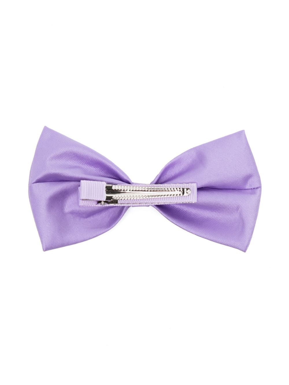 Hucklebones London twill bow hairclip - Purple