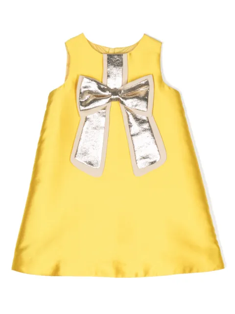 Hucklebones London bow-detail satin midi dress