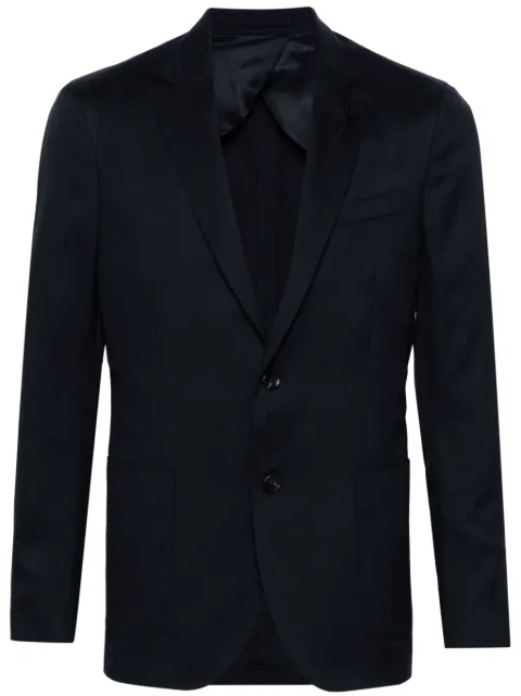 Lardini single-breasted twill blazer