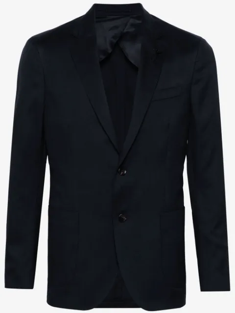 Lardini single-breasted twill blazer