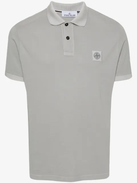 Stone Island chemise en coton à patch logo