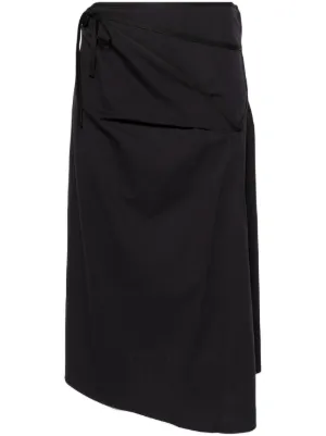 ワンピース LEMAIRE Women Mid Skirts DR1094 LF1207 Black Namu Shop - Lemaire Straight Denim Skirt - Black
