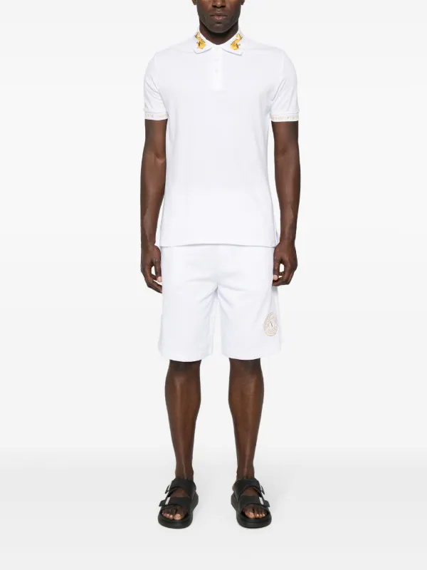 デニム・ジーパン VERSACE JEANS SPORTS SHORTS V-EMBLEM VERSACE JEANS COUTURE V-Emblem Shorts at Gravity NYC