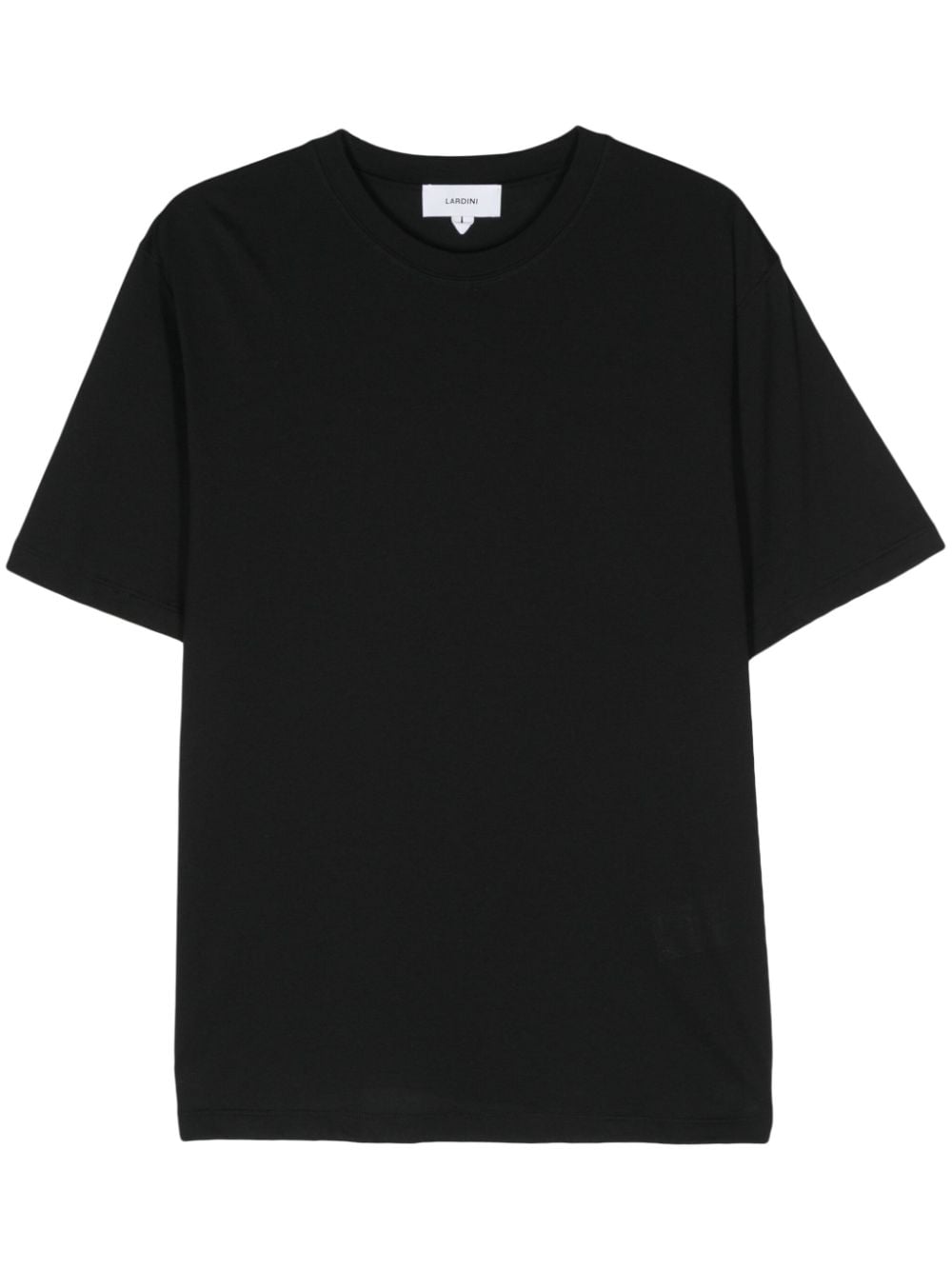 Lardini Short-sleeve Knitted T-shirt In Black