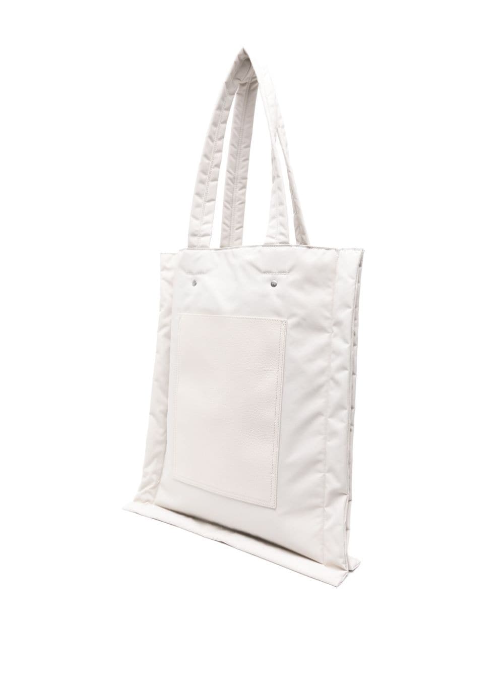Shop Y-3 Logo-print Padded Tote Bag In Neutrals