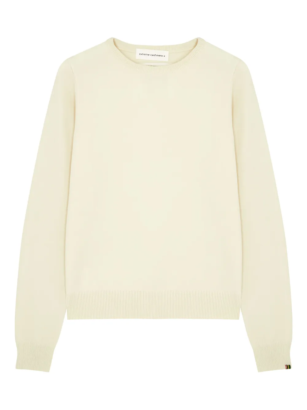 Extreme cashmere crew-neck sweater Beige