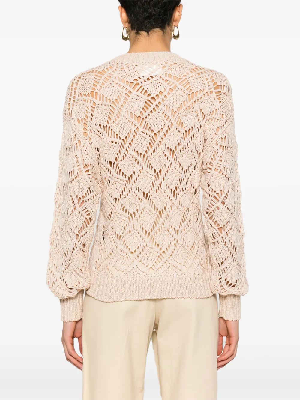 Isabel Marant Étoile Joey Openwork Jumper In Neutrals