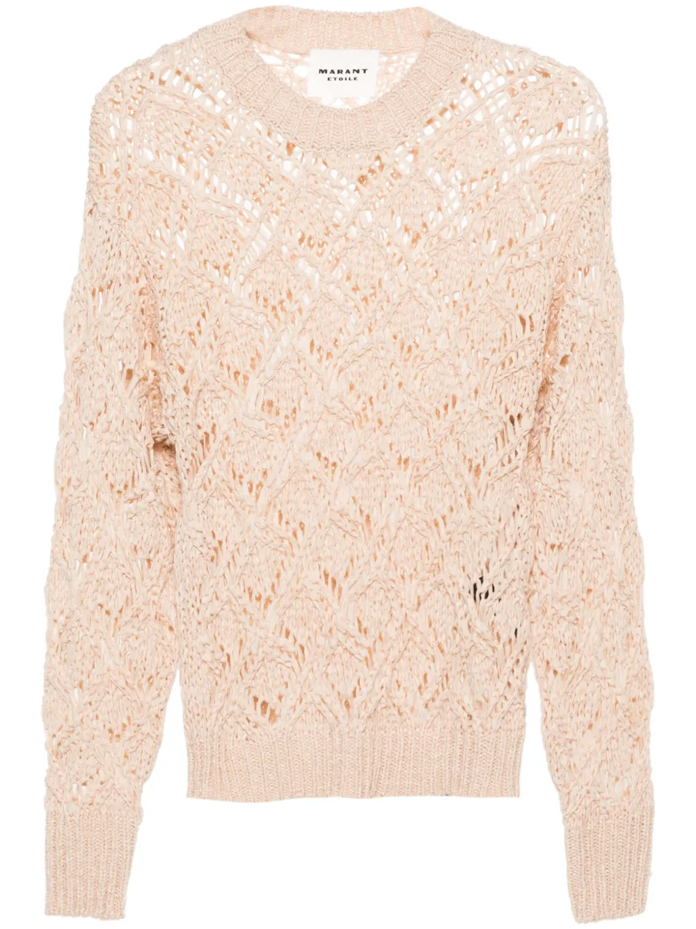 Isabel Marant Étoile Joey Openwork Jumper In Neutrals