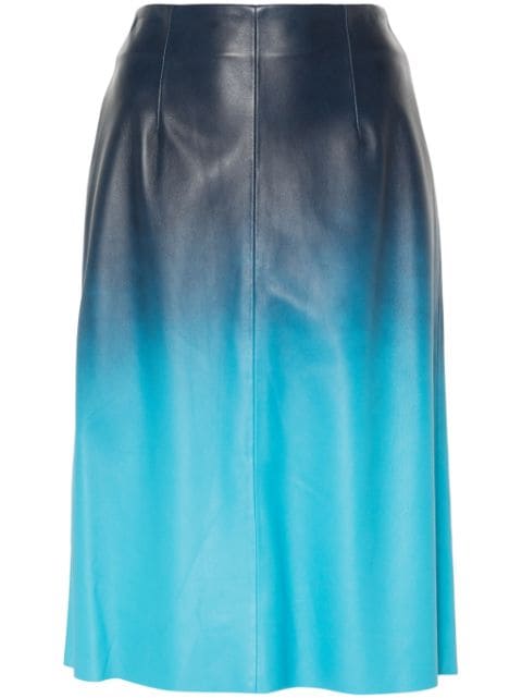 Arma gradient-effect leather skirt
