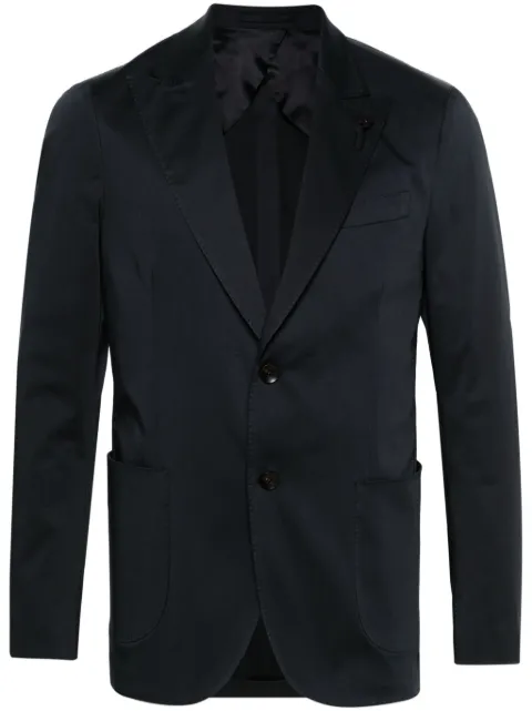 Lardini single-breasted cotton blazer